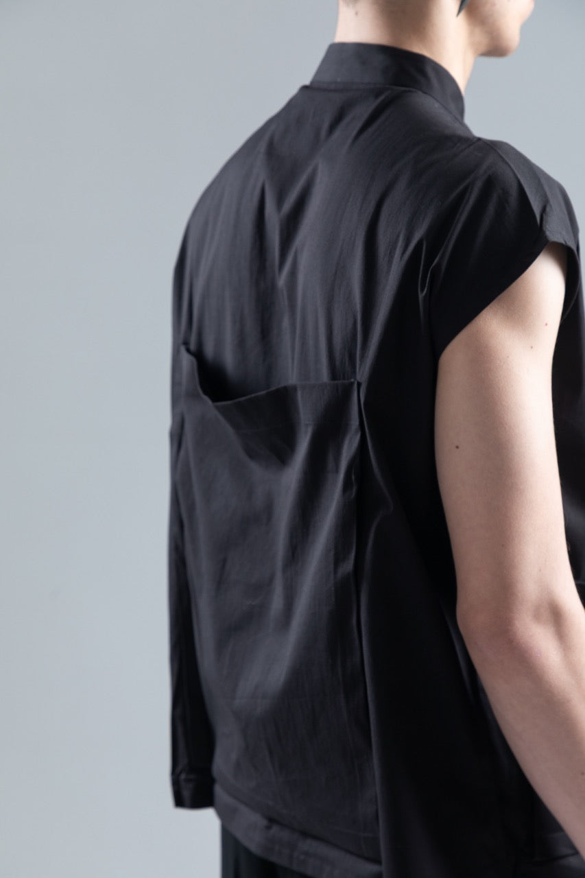 CUT SLEEVES VEST SHIRT