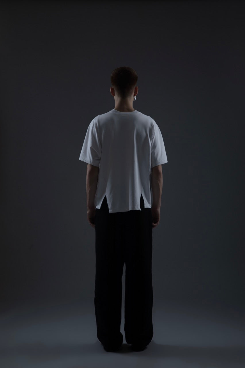 MONO PIPED TEE WHITE