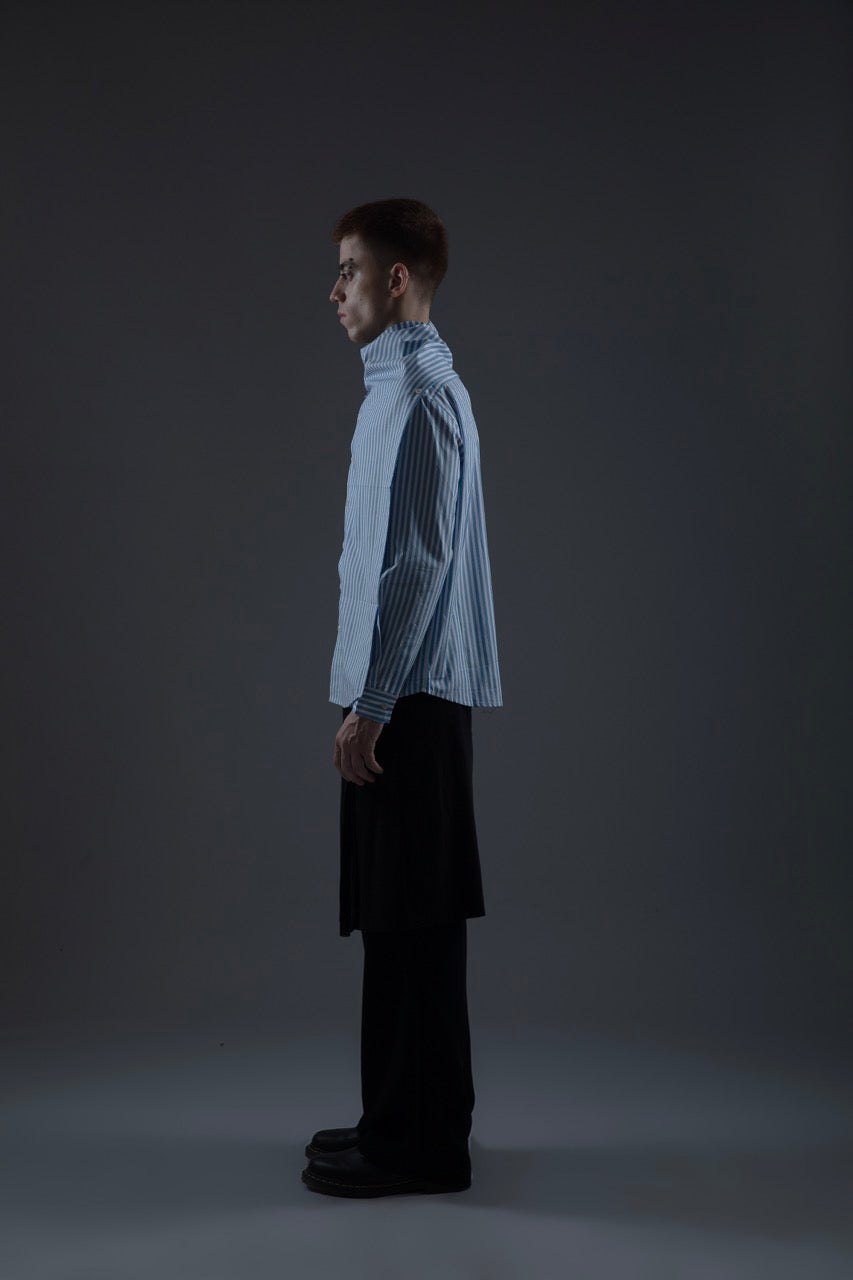 TWO WAY STRIPE SHIRT