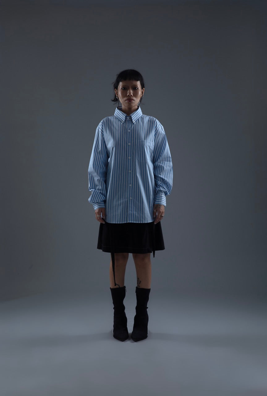 TWO WAY STRIPE SHIRT