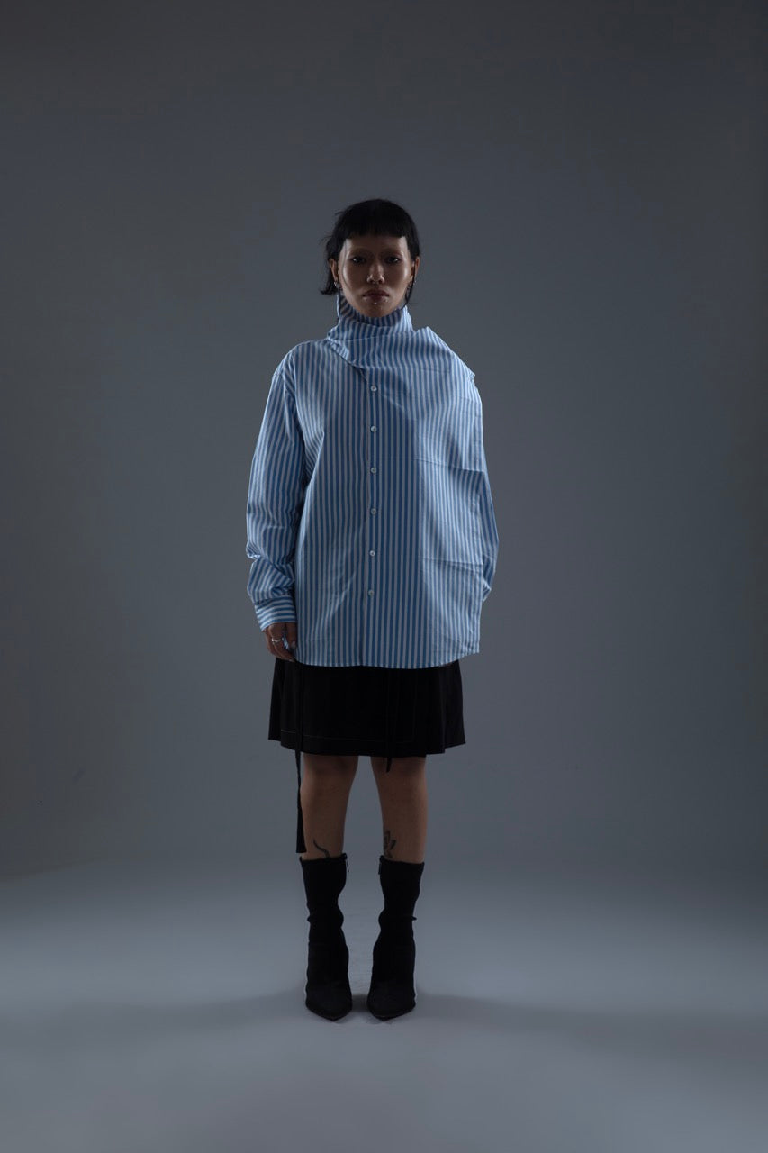 TWO WAY STRIPE SHIRT