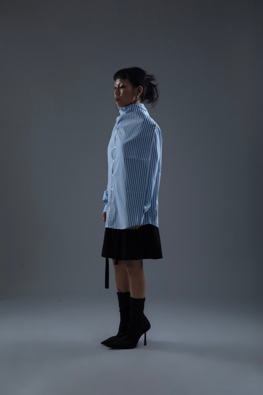 TWO WAY STRIPE SHIRT