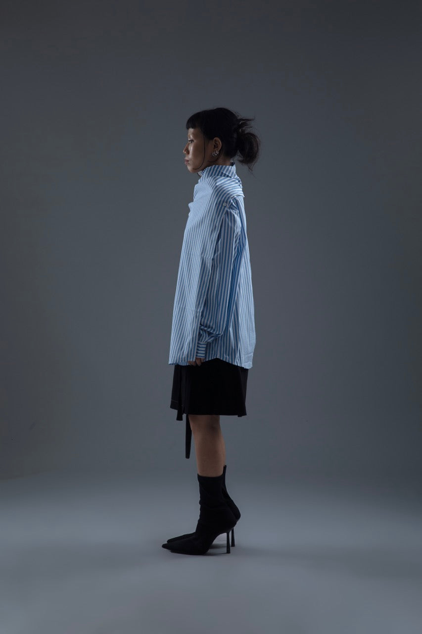 TWO WAY STRIPE SHIRT