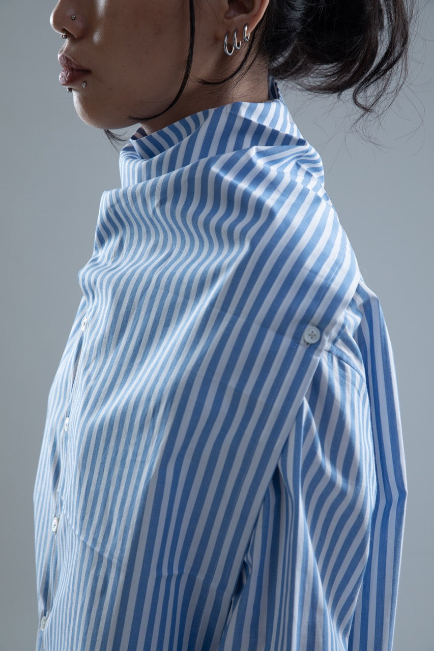 TWO WAY STRIPE SHIRT