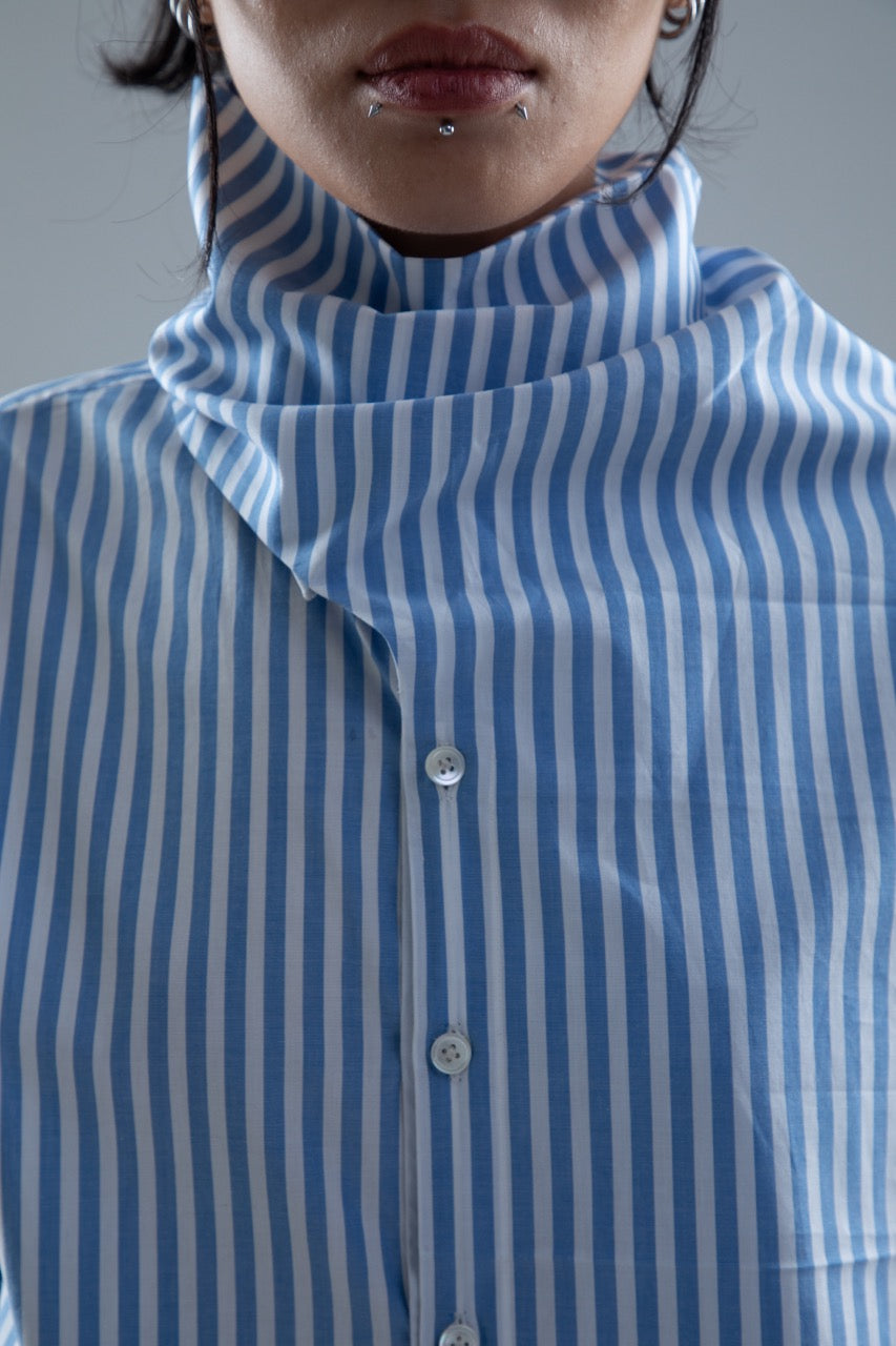 TWO WAY STRIPE SHIRT