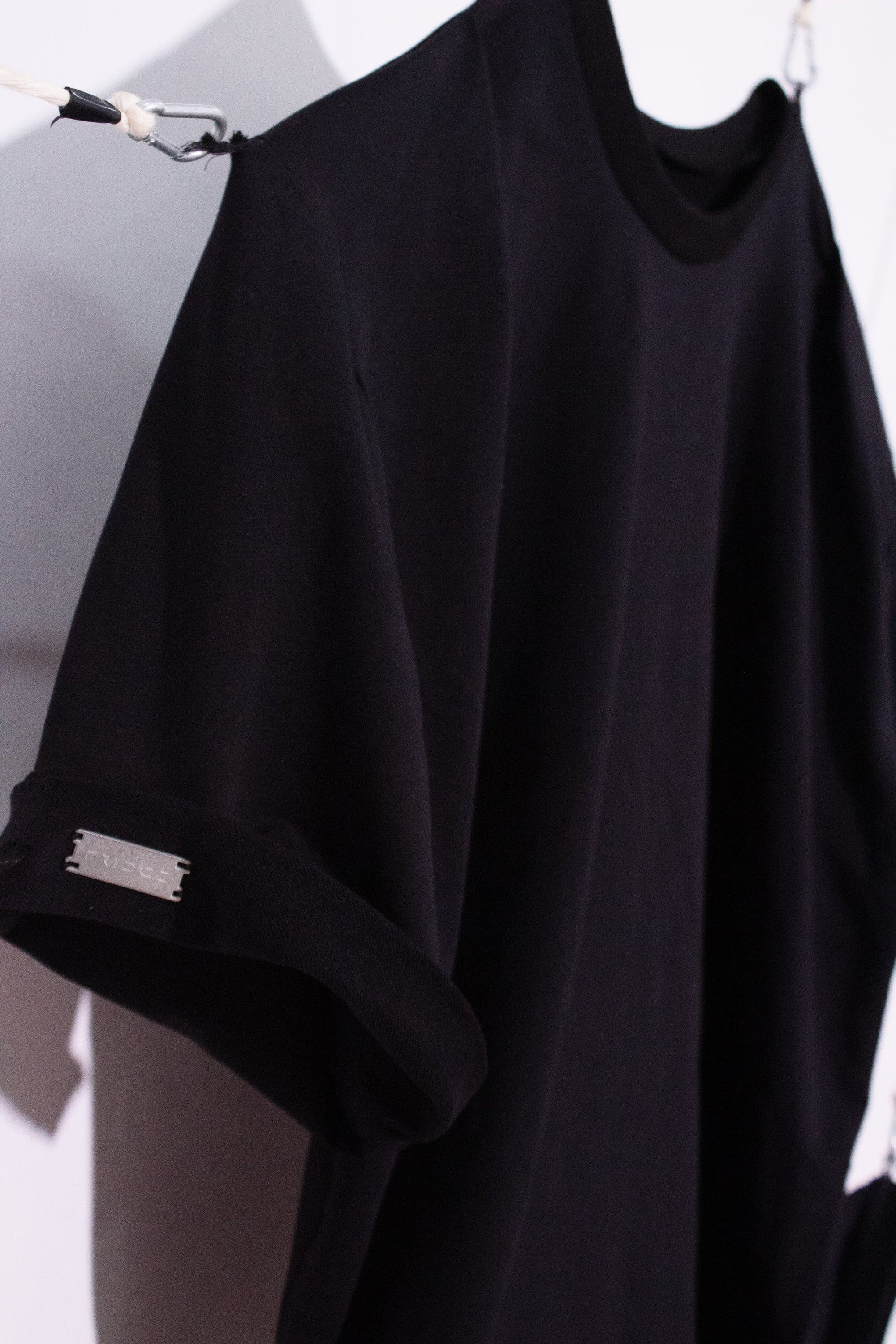 Black Pleated Tee