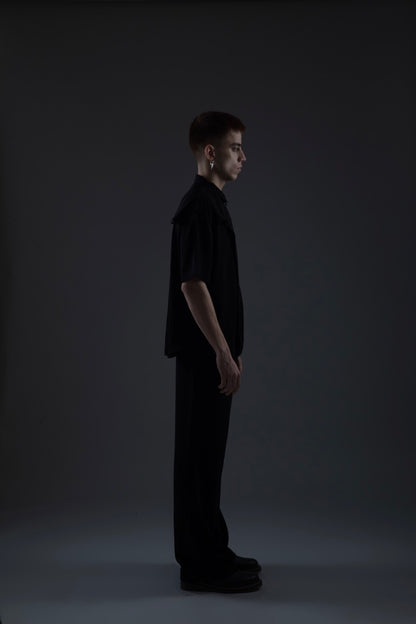 HALF SLEEVE ZIP SHIRT