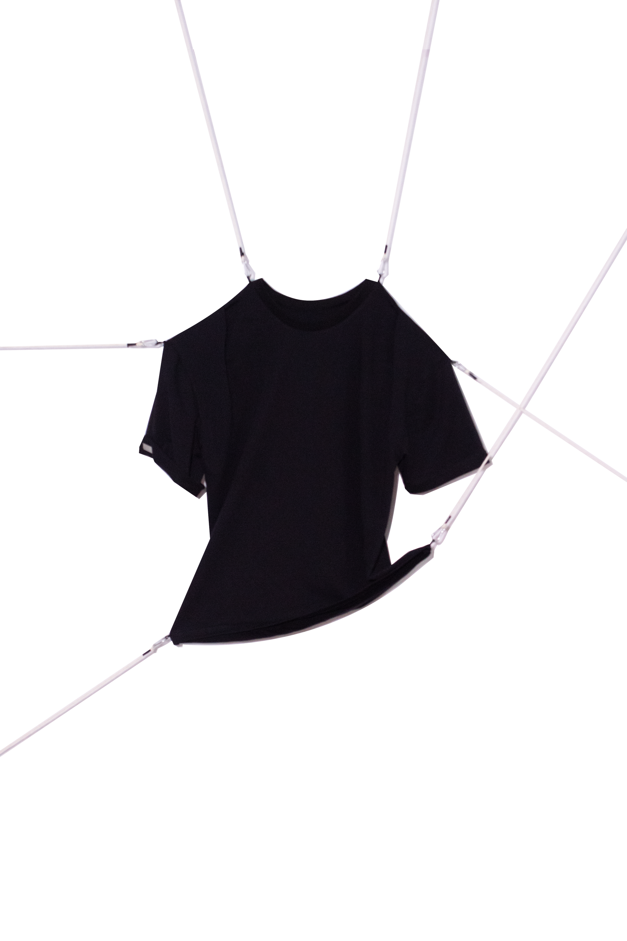 Black Pleated Tee