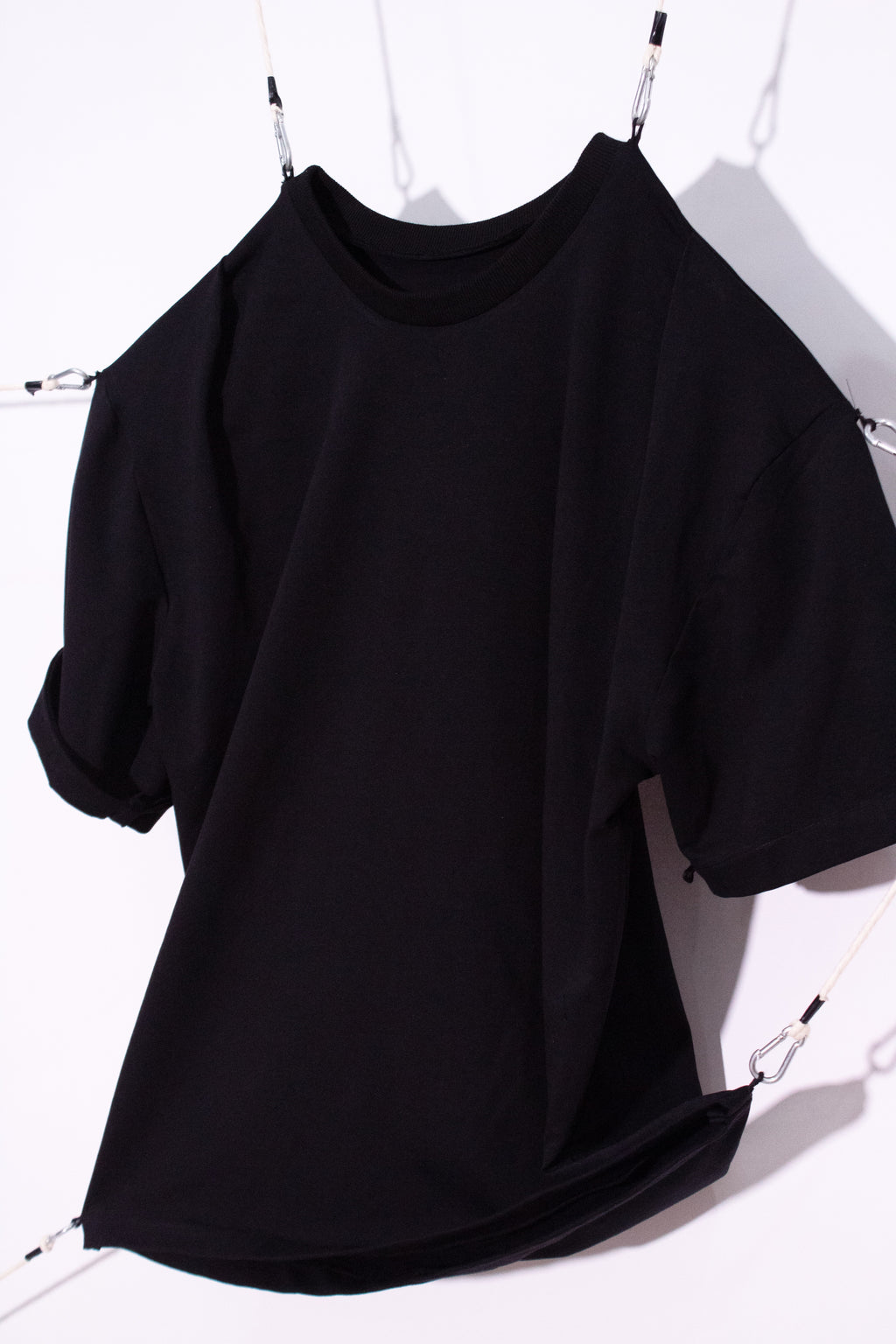 Black Pleated Tee