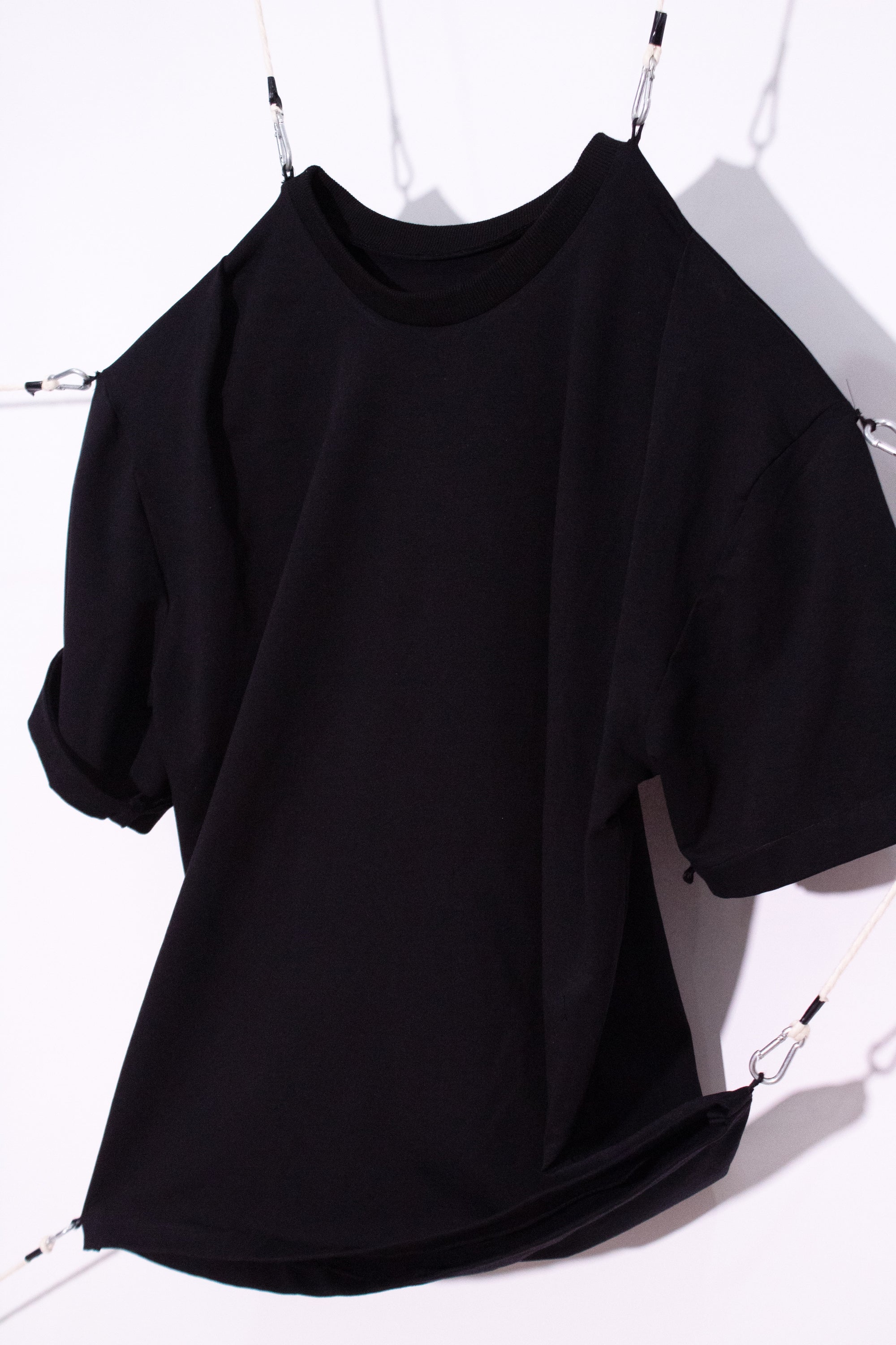 Black Pleated Tee