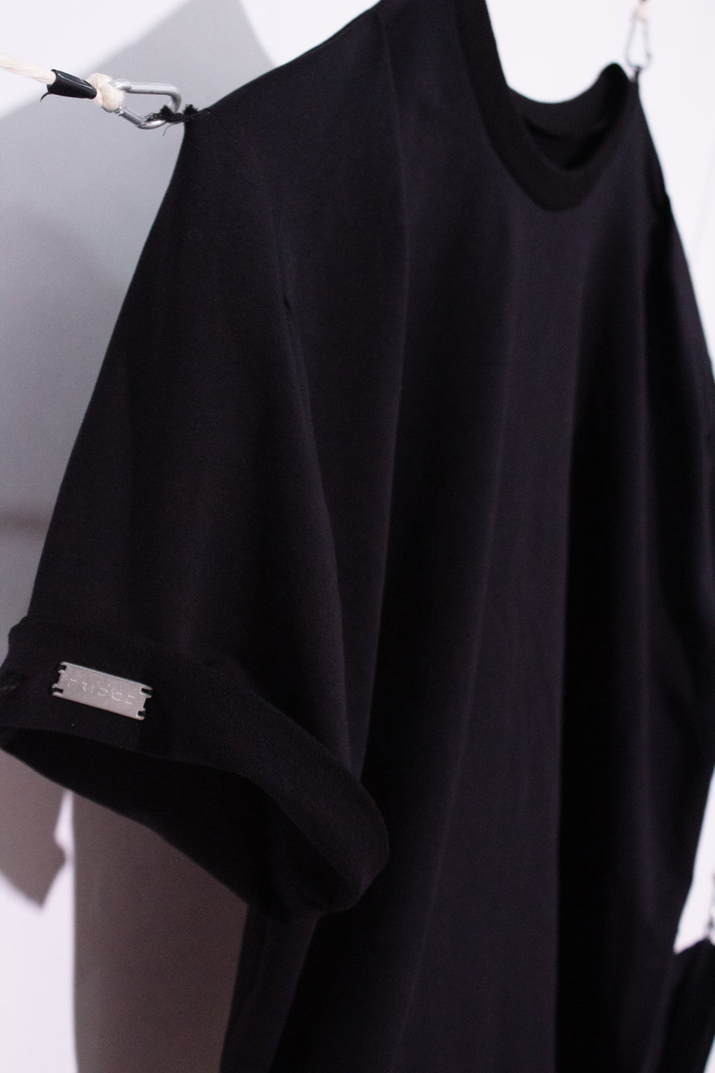 Black Pleated Tee