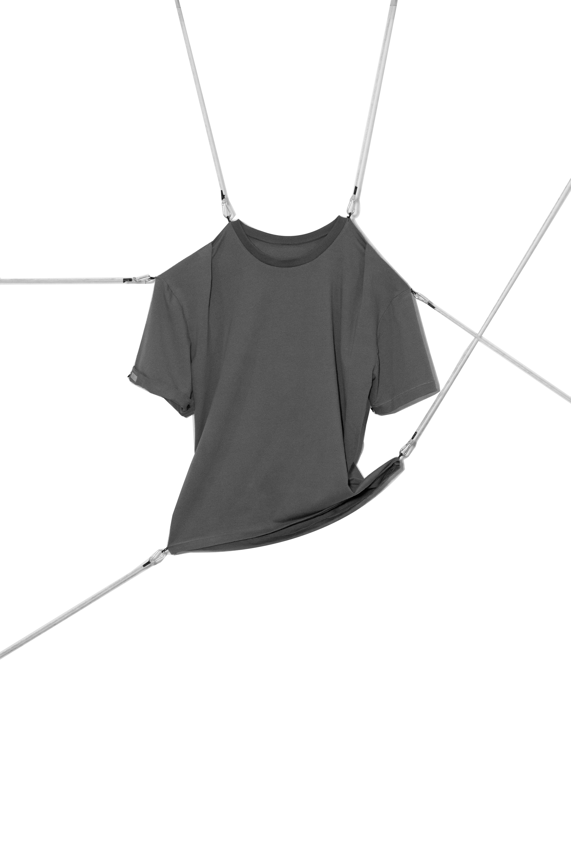Grey Pleated Tee