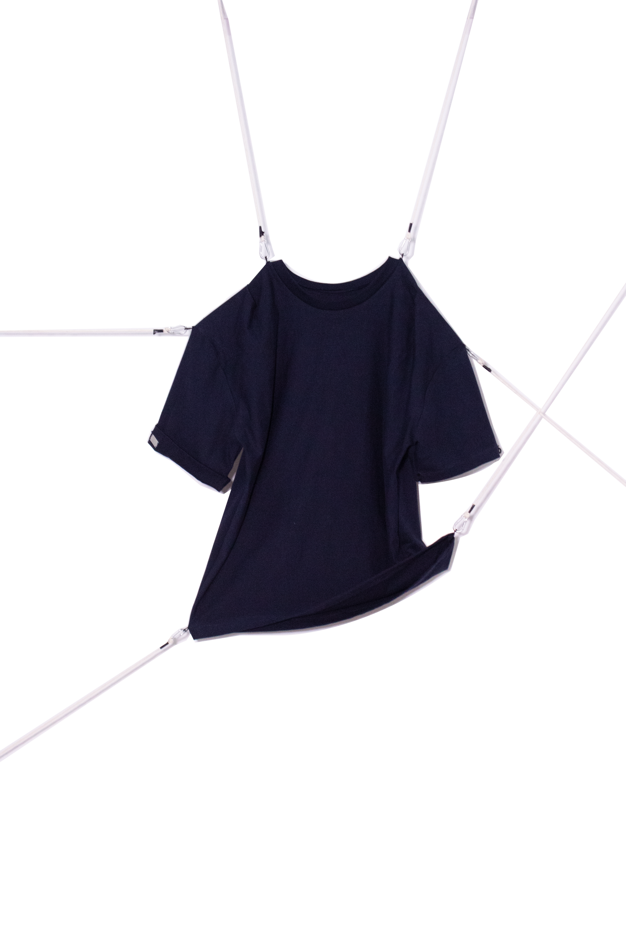Blue Pleated Tee