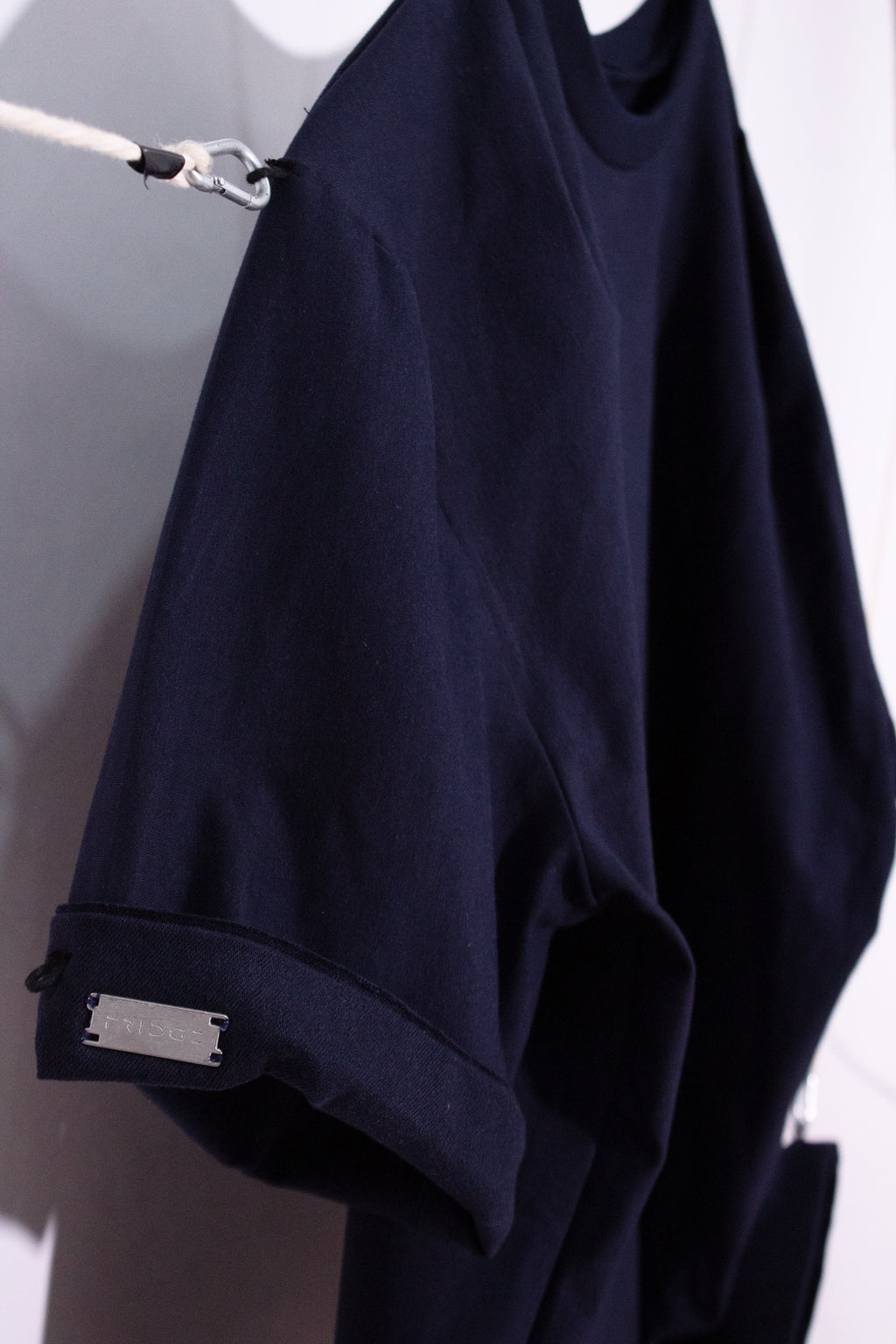 Blue Pleated Tee