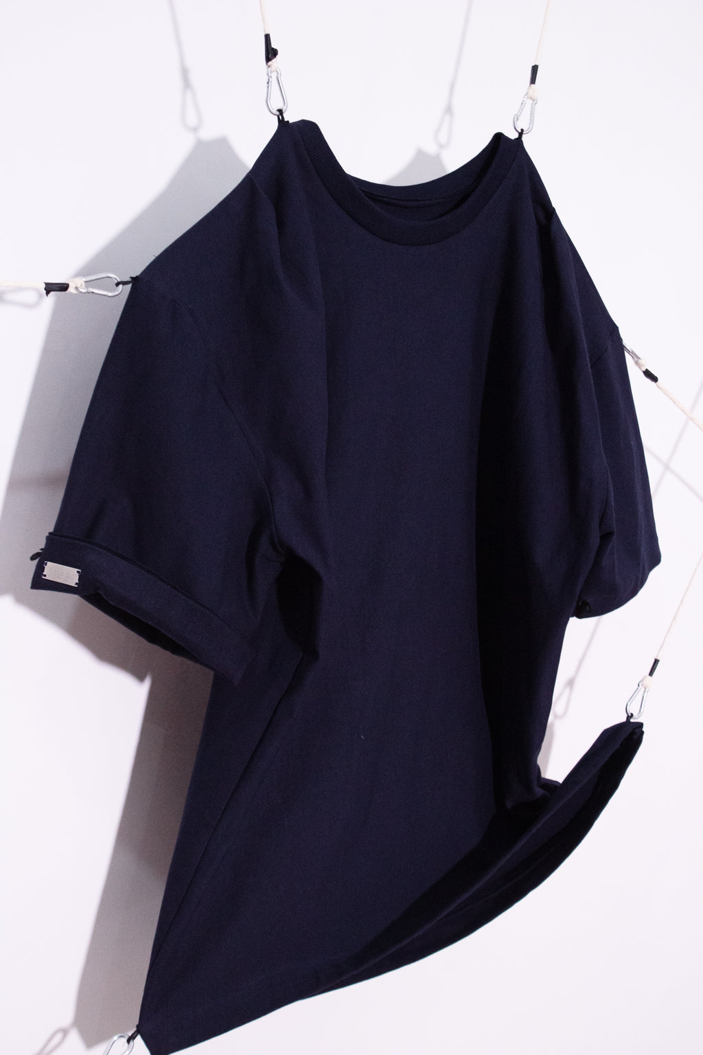 Blue Pleated Tee