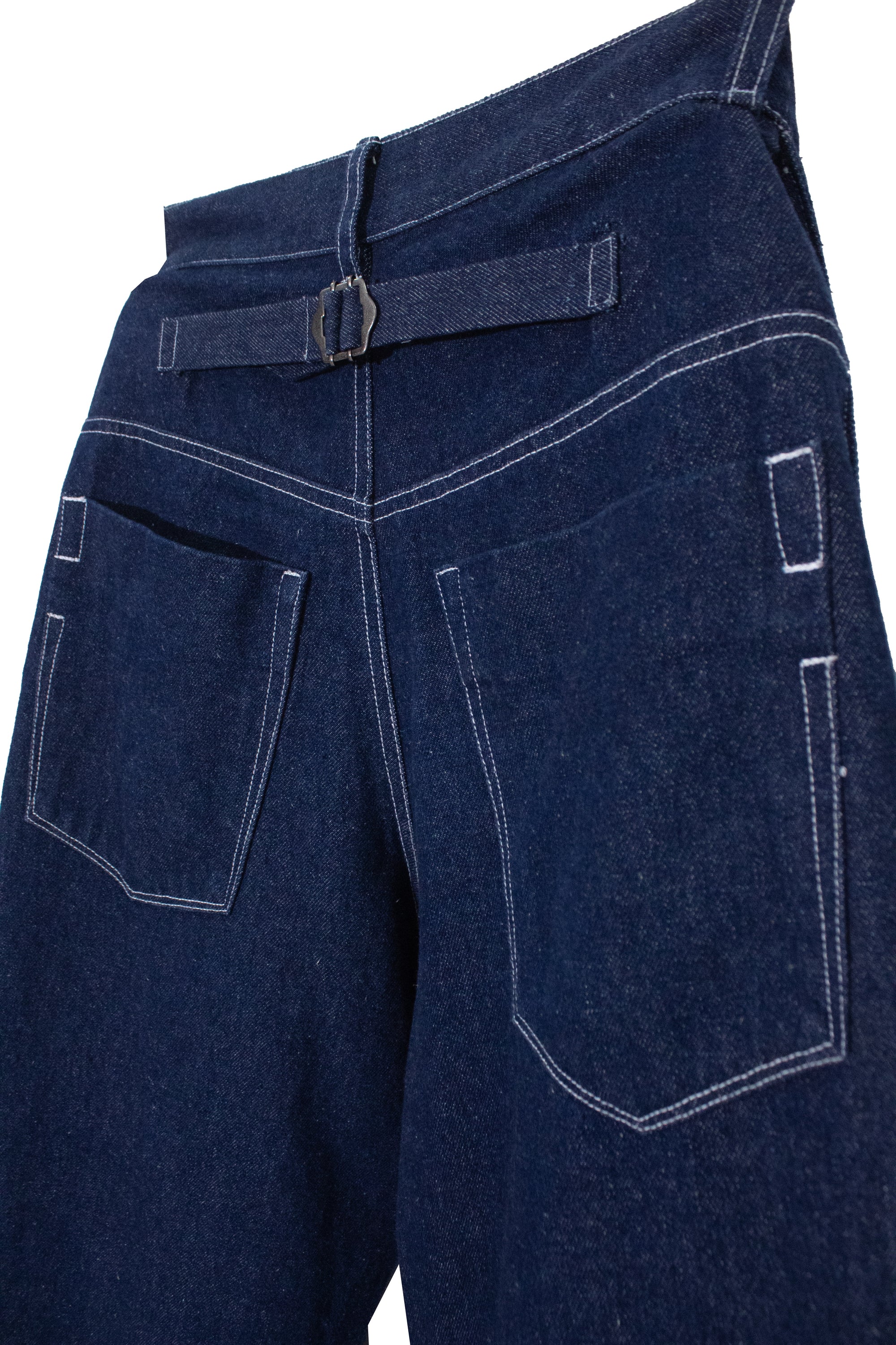 Blue open panel denim