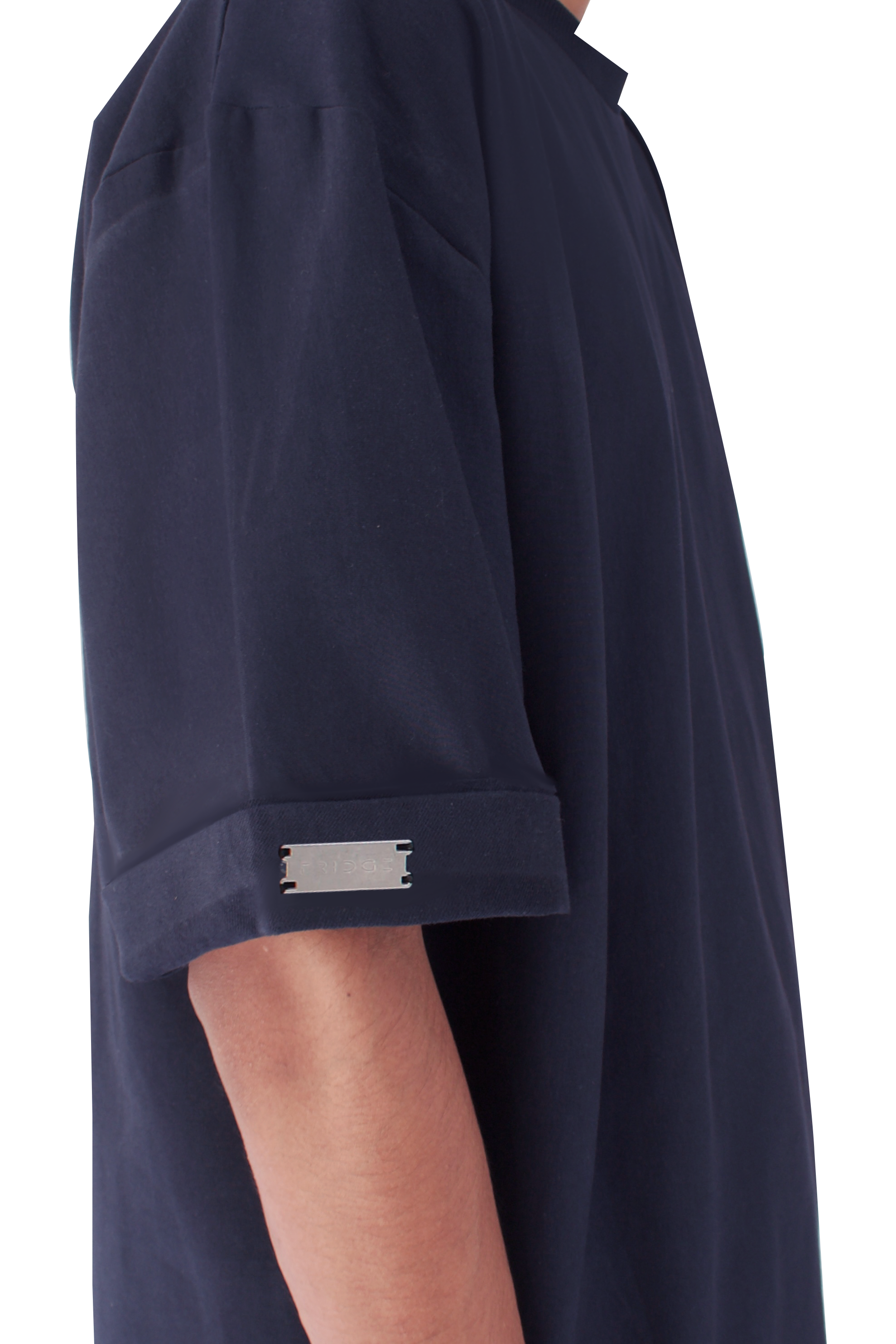 Blue Pleated Tee