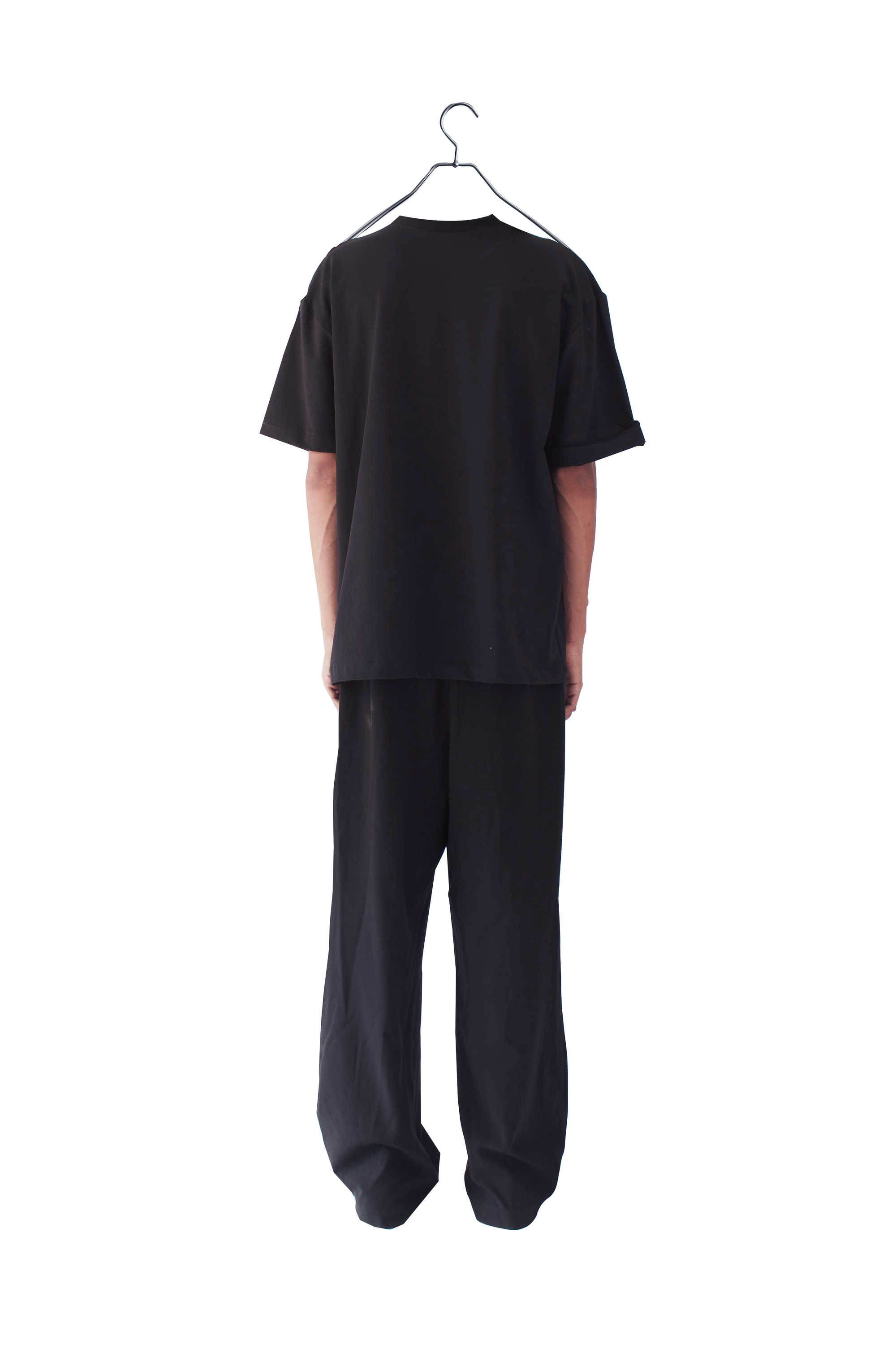 Black Pleated Tee