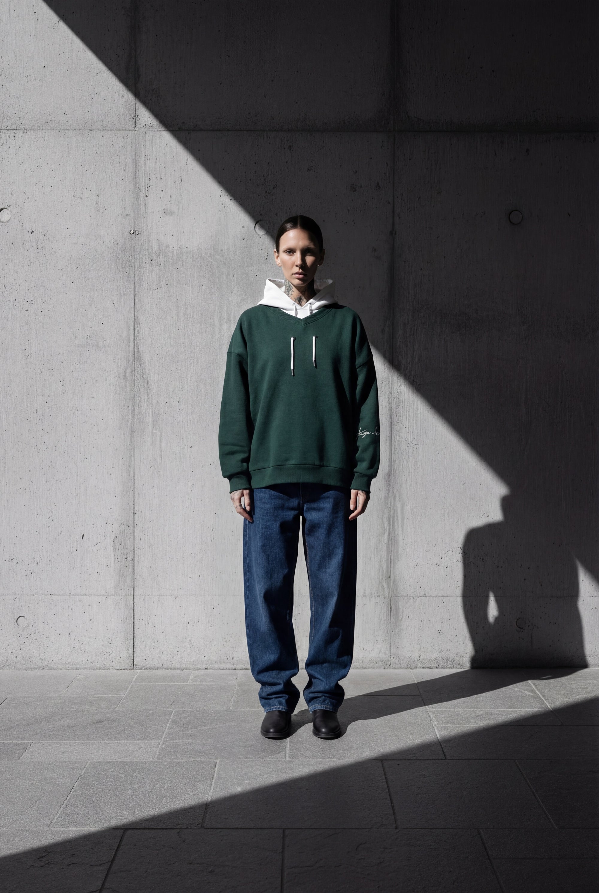 Oversized hoodie green