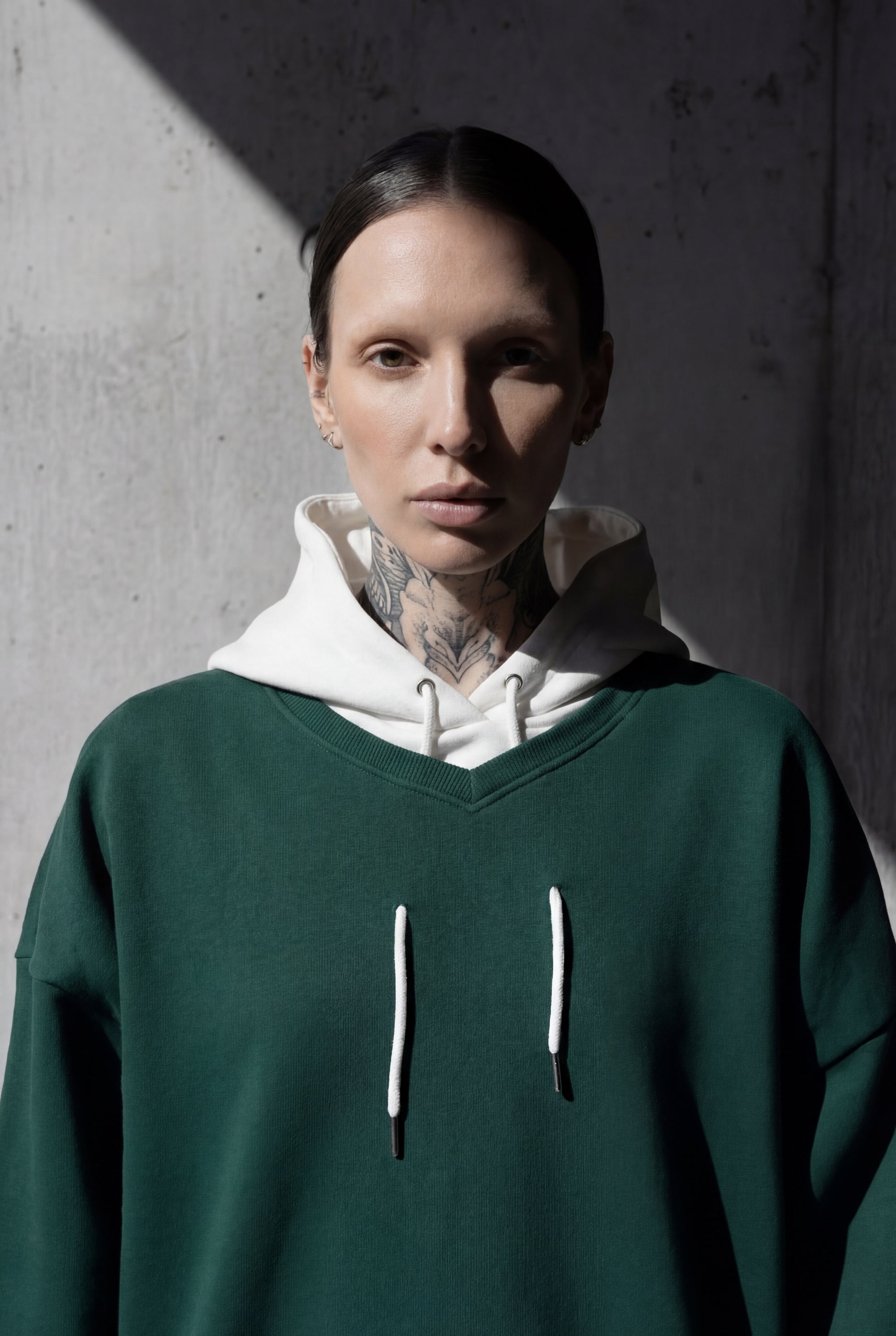 Oversized hoodie green