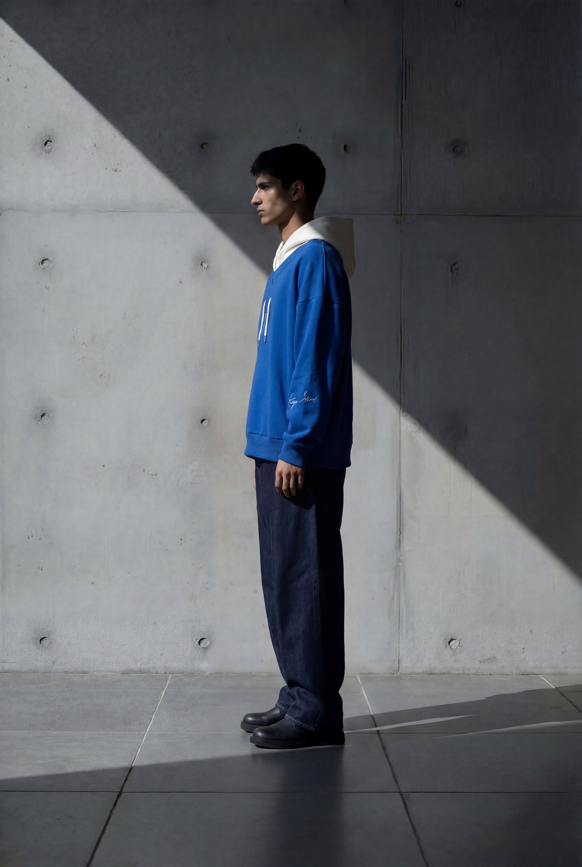 Oversized hoodie blue