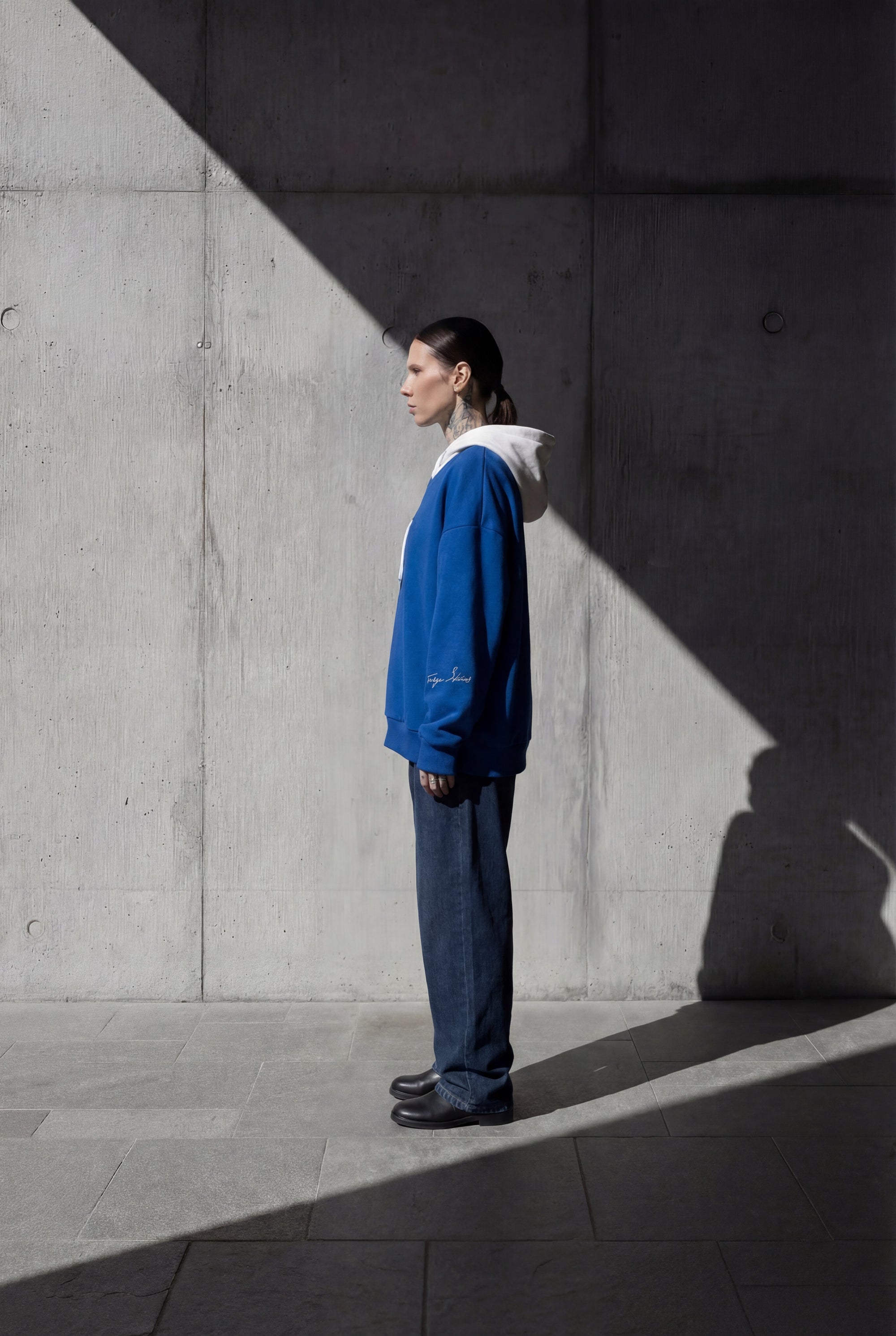 Oversized hoodie blue