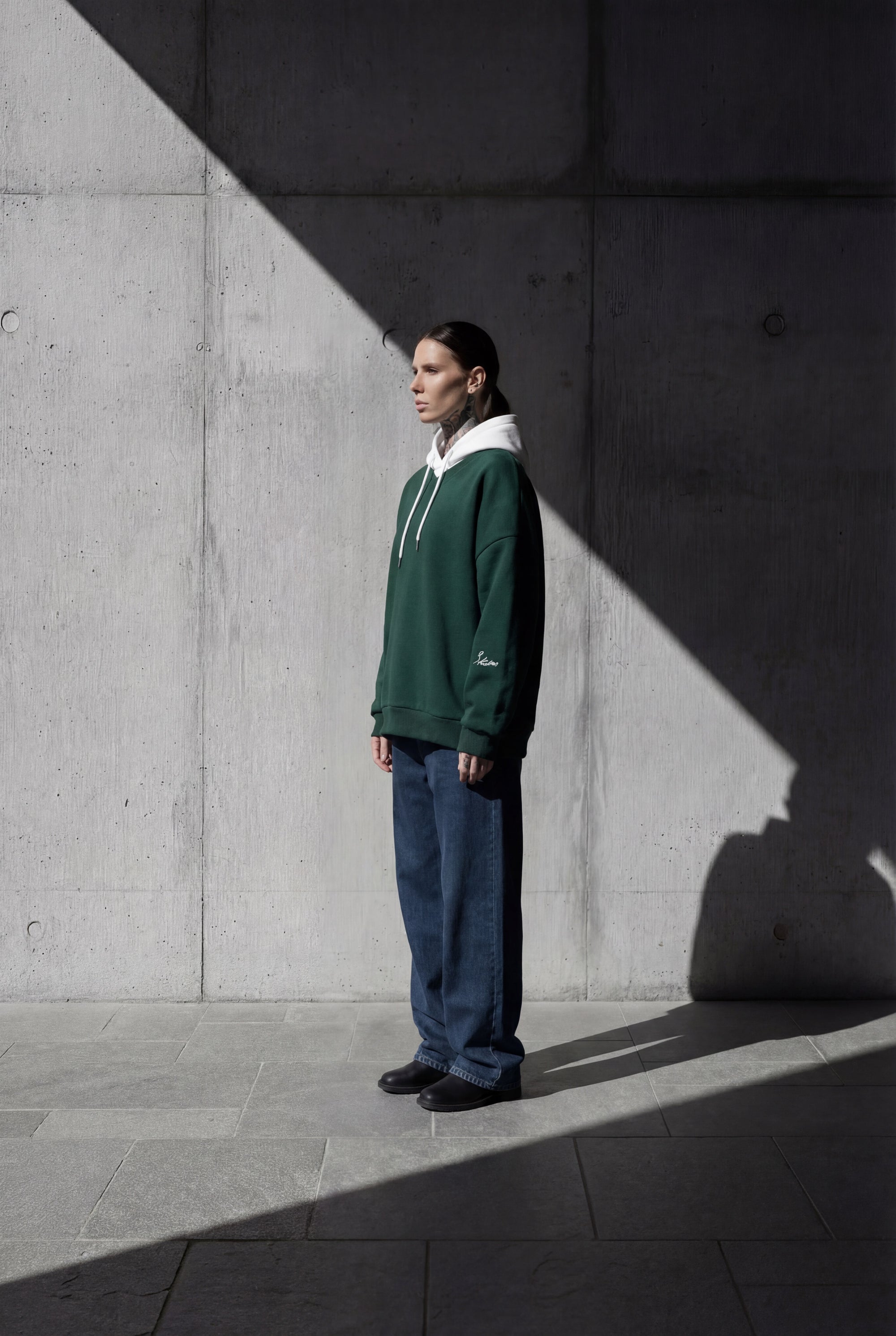 Oversized hoodie green