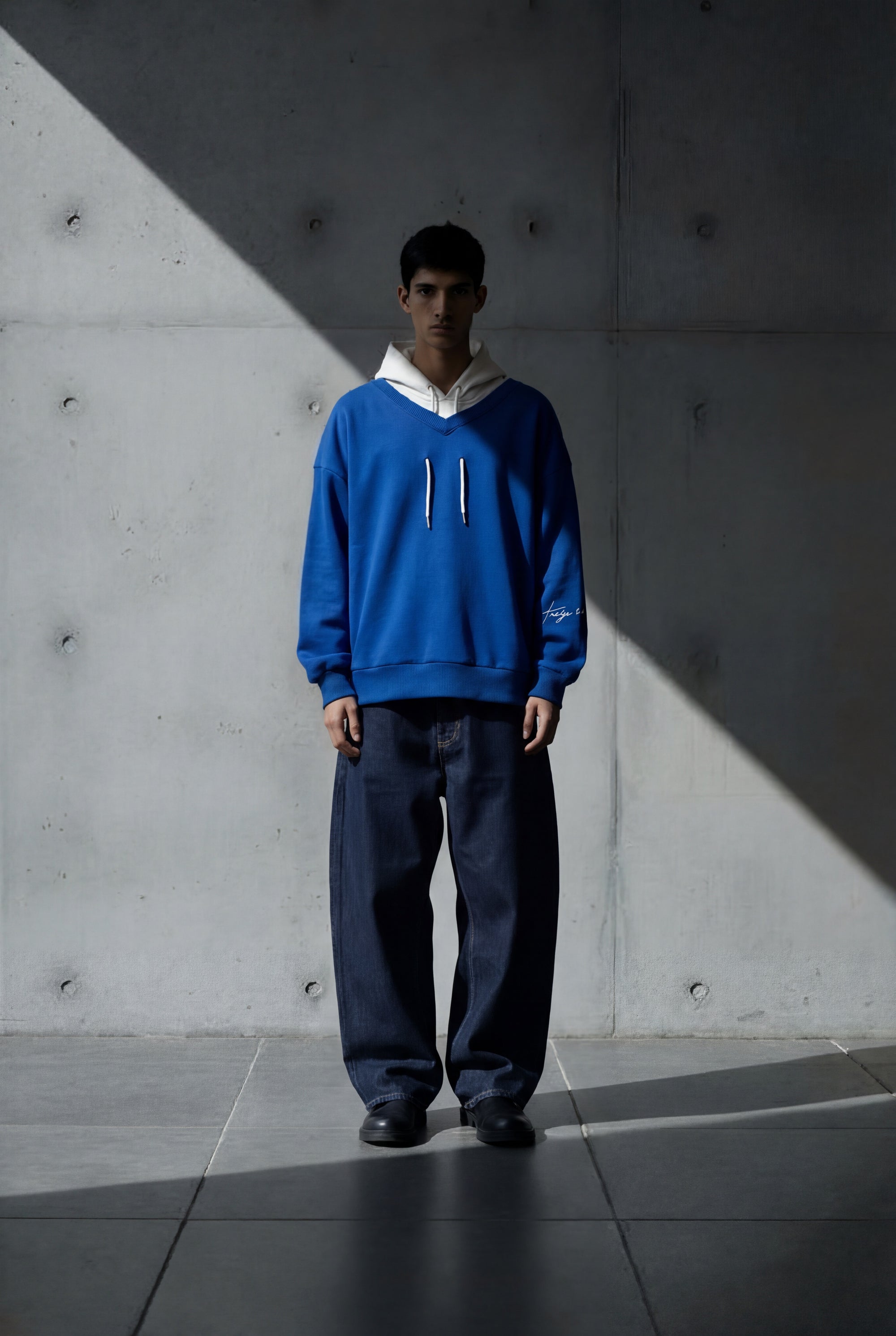 Oversized hoodie blue
