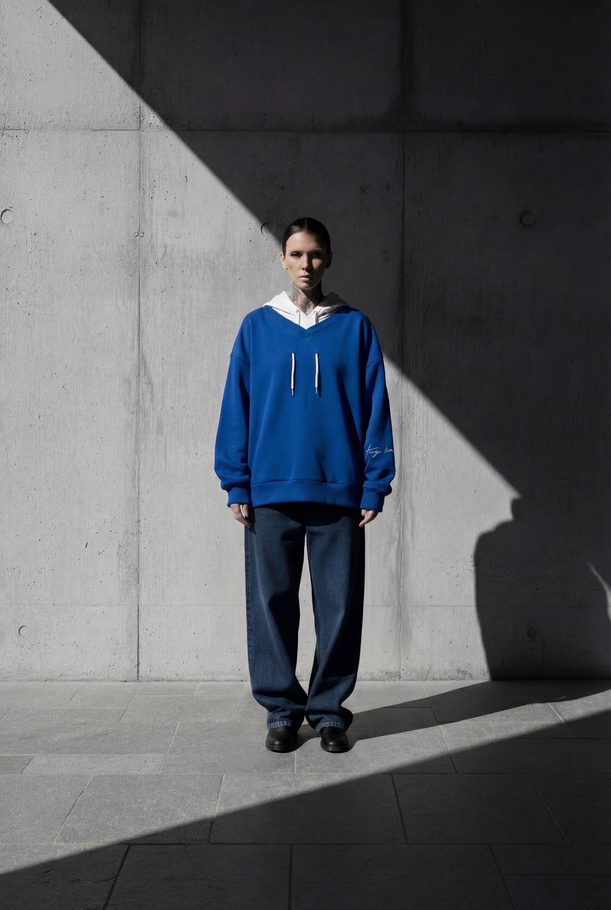 Oversized hoodie blue